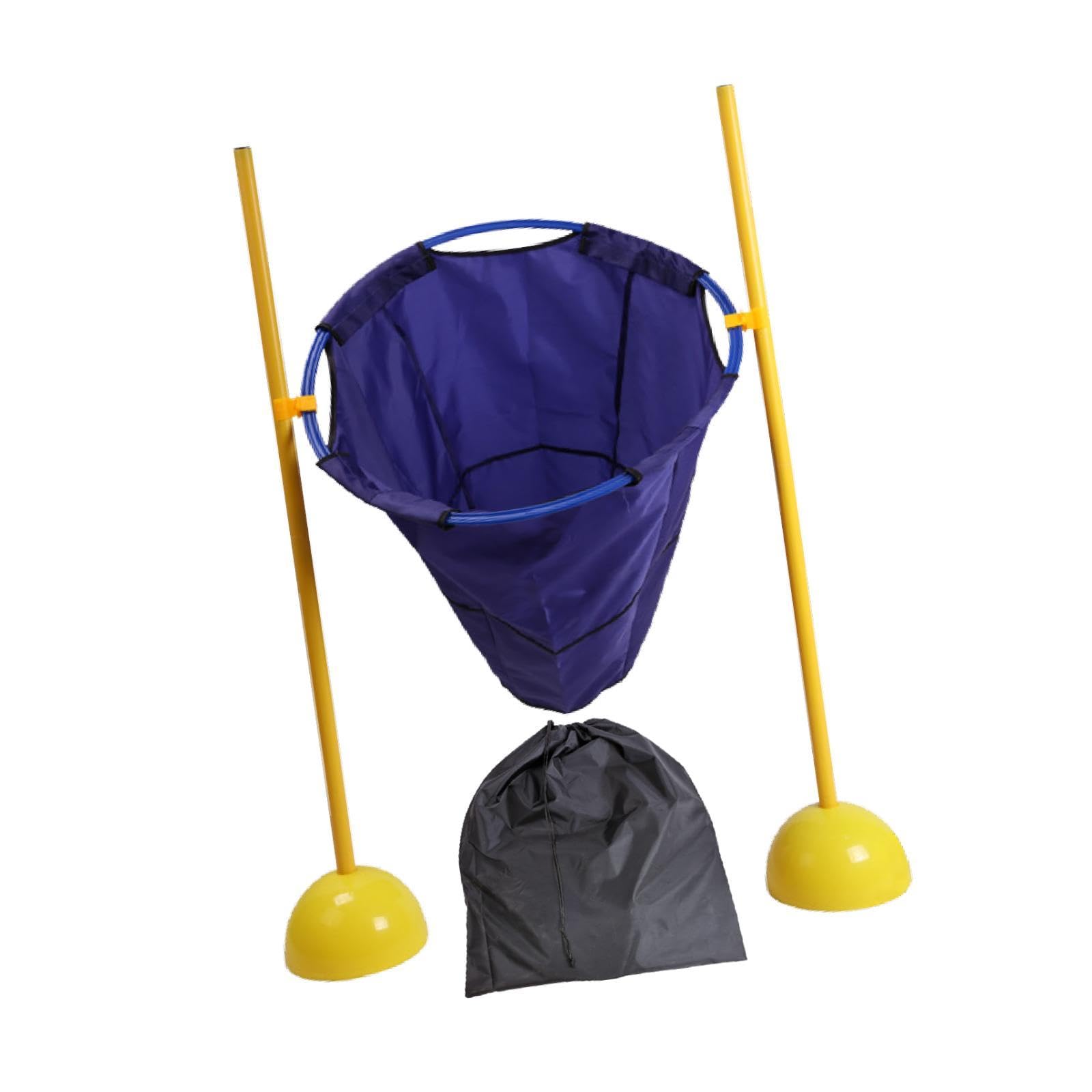 Gioco di Lancio per Interni Ed Esterni, Include 10 Sacchi di Sabbia, attività Divertente per Bambini, Blu