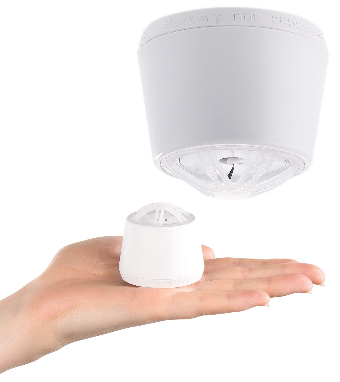 VisorTech Hitzealarm: Mini-Hitzewarnmelder mit 10-Jahre-Batterie, 85 dB Alarm, 3er-Set (Feuermelder mit lautem Alarm, Feuermelder mit Temperaturfühler, Kamin)