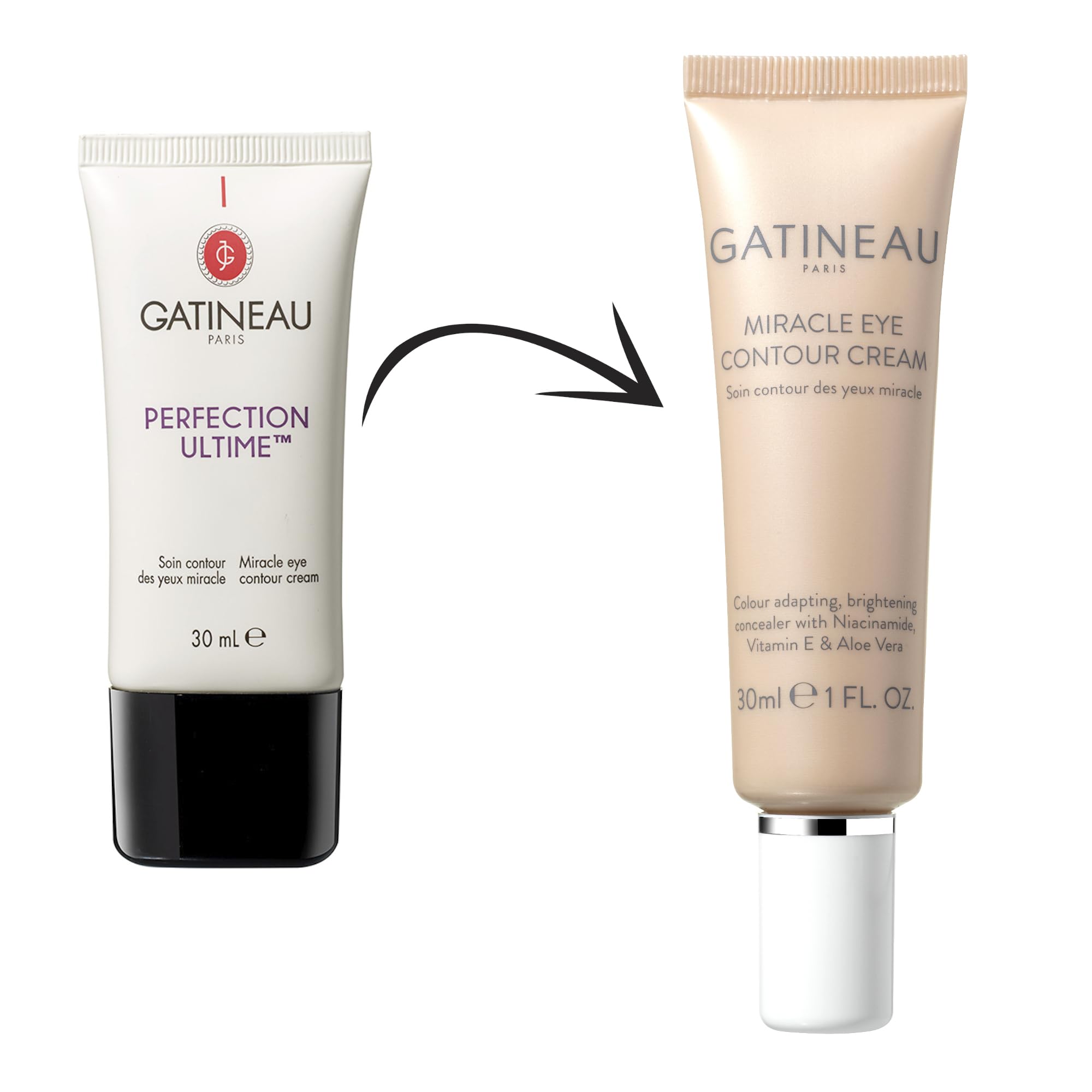 GATINEAU Miracle Eye Contour Cream, 30ml, Makeup + Skincare Eye Brightening Concealer, Smooths Fine Lines - Image 2