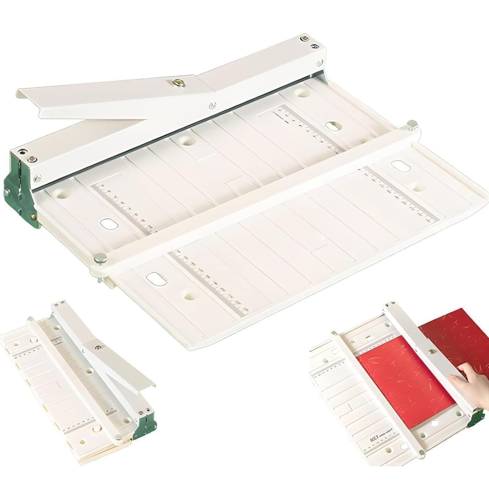 Ręczna Bigówka do Papieru, A3/A4 z Dokładną Skalą | Wydłużony Ogranicznik, Obsługa 300gsm, Długość Bigowania 350mm, Solidne Narzędzie do Kart i Broszur