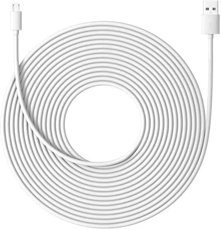 ELEPHANTBOAT 16.4Ft Micro USB Extension Cable, USB A to Micro Extension Charging Cable for Security Camera, ExtensionCable Compatible with Wyze Cam Pan Xiao-mi Home Cam EZVIZ