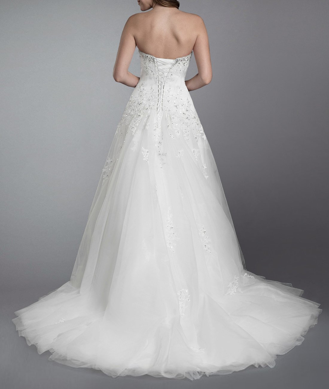 Abito da Sposa Lungo delle Donne Princess Abito da Sposa