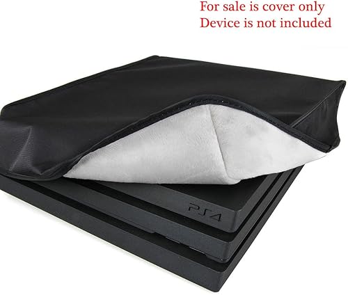 Miniatura 2 de Hermitshell Funda a prueba de polvo con forro de terciopelo suave, color negro, compatible con Sony Playstation 4 Pro