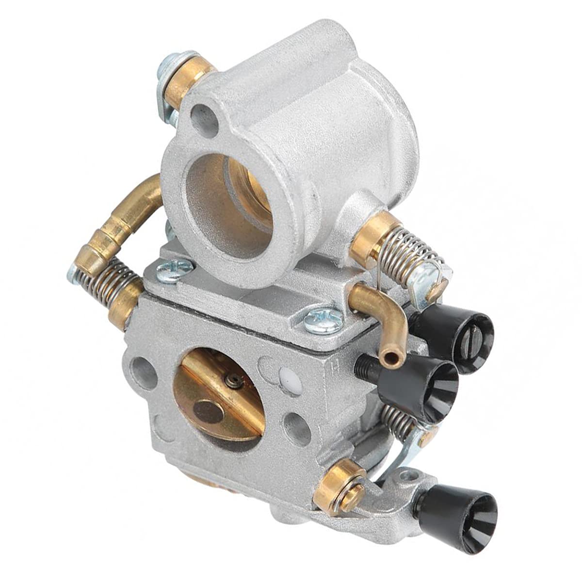 ZAMDOE Carburateur pour Sthil TS420 TS410 TS410Z TS420Z scie à béton, remplace # C1Q-S118 4238-120-0600, avec filtre à air 4238 140 1800 + conduite de carburant + bougie d'allumage