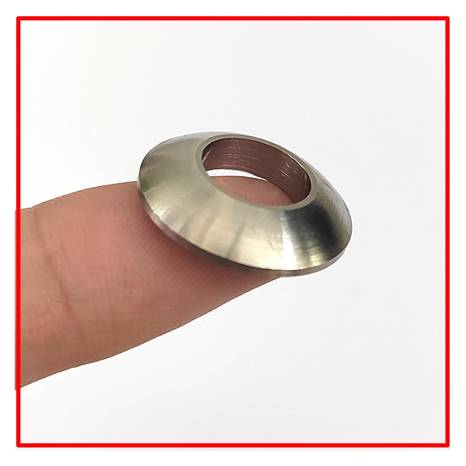 Arandelas de cabeza avellanada, Arandela cónica esférica avellanada M6 M8 M10 M12 M14 M16 M18 M20 Junta de cabeza sólida plana(M8 3set)