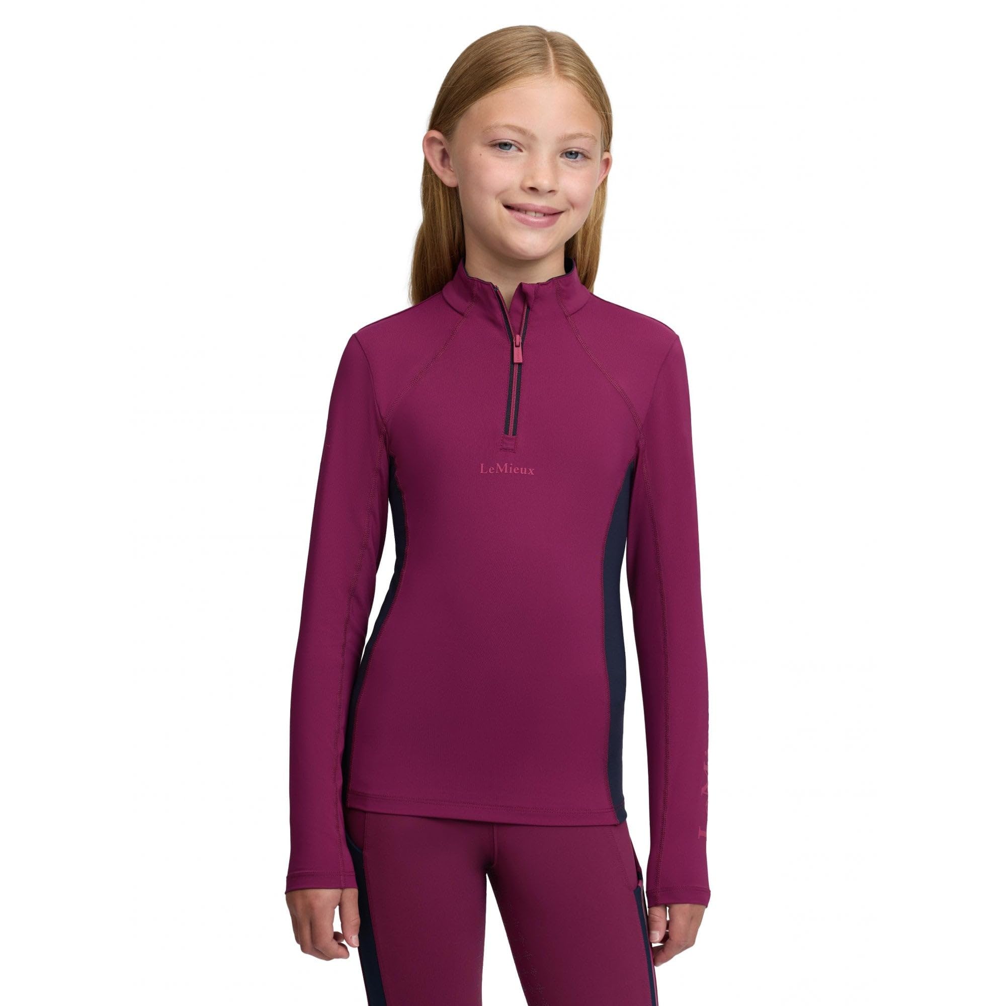 LeMieux Young Rider Classique Childrens Base Layer - Blackberry