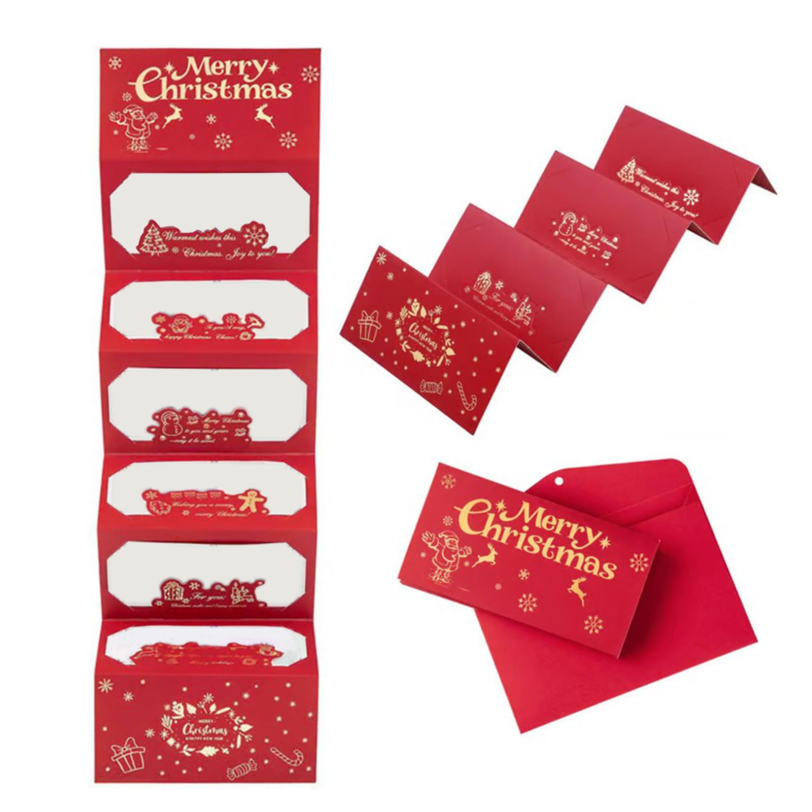 Christmas Money Holders for Cash | Christmas Card Holder with 6 Slots | Christ-mas Money Wallets | Folding Christ-mas Cash Gift Envelope Greeting for Holiday Birthday Cashs Gift