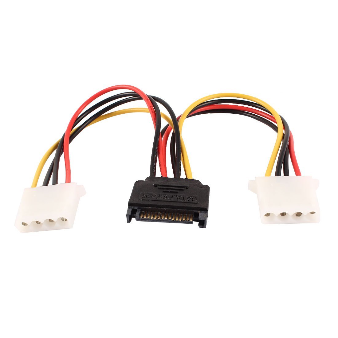 3NH® 19cm Dual IDE 4 Pin to SATA Male Hard Drive HDD Power Cable Connector-image-2