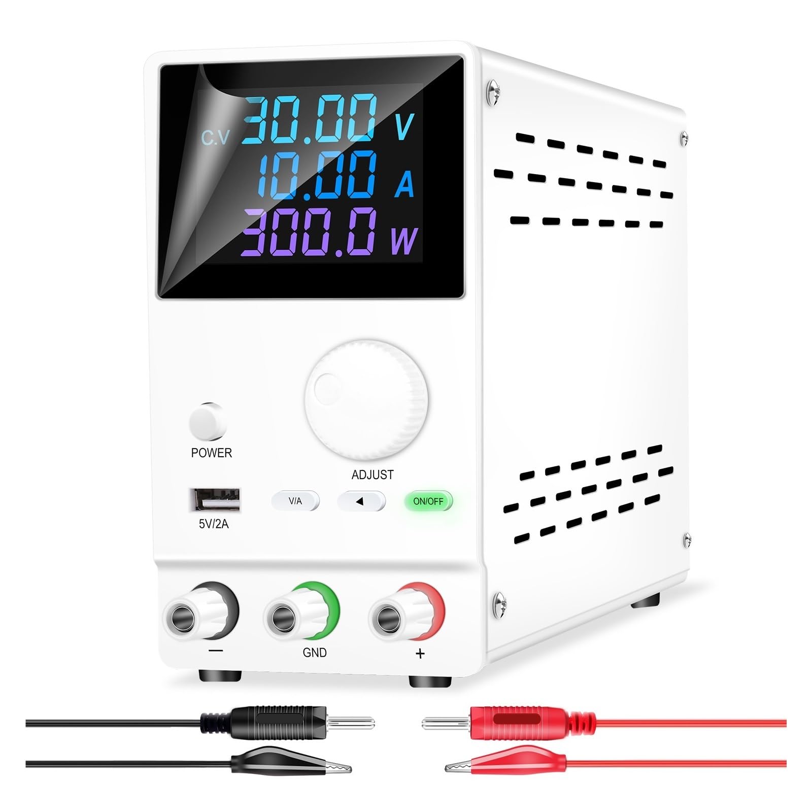 Zasilacz prądu stałego z regulacją, laboratoryjny zasilacz prądu stałego z regulatorem 30 V 10 A 60 V 5 A 120 V 3 A regulowany, źródło prądu laboratoryjnego, stabilizator napięcia USB DIY do laborat