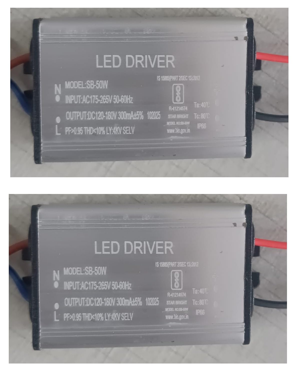 Ansh Enterprise 2 Quantity 50Watts 300mA LED Flood Light Driver | Input: AC 175-265V | Output: DC 120-180V | IP-65 | BIS Approved (2)-picture-30