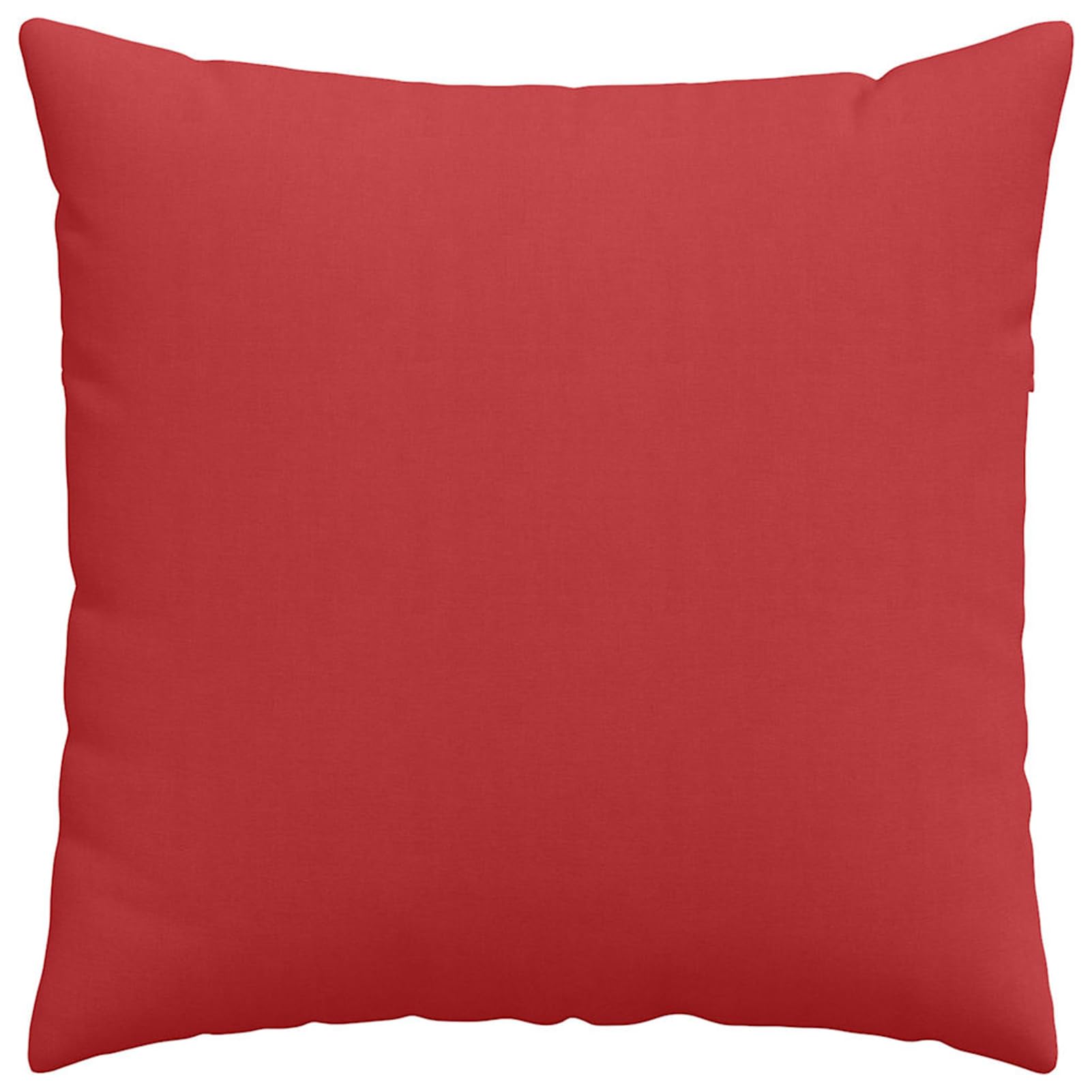 Cuscino per divano rosso 80x80 cm 2 pezzi in morbido tessuto sfoderabile e imbottitura ergonomica in poliestere per interni