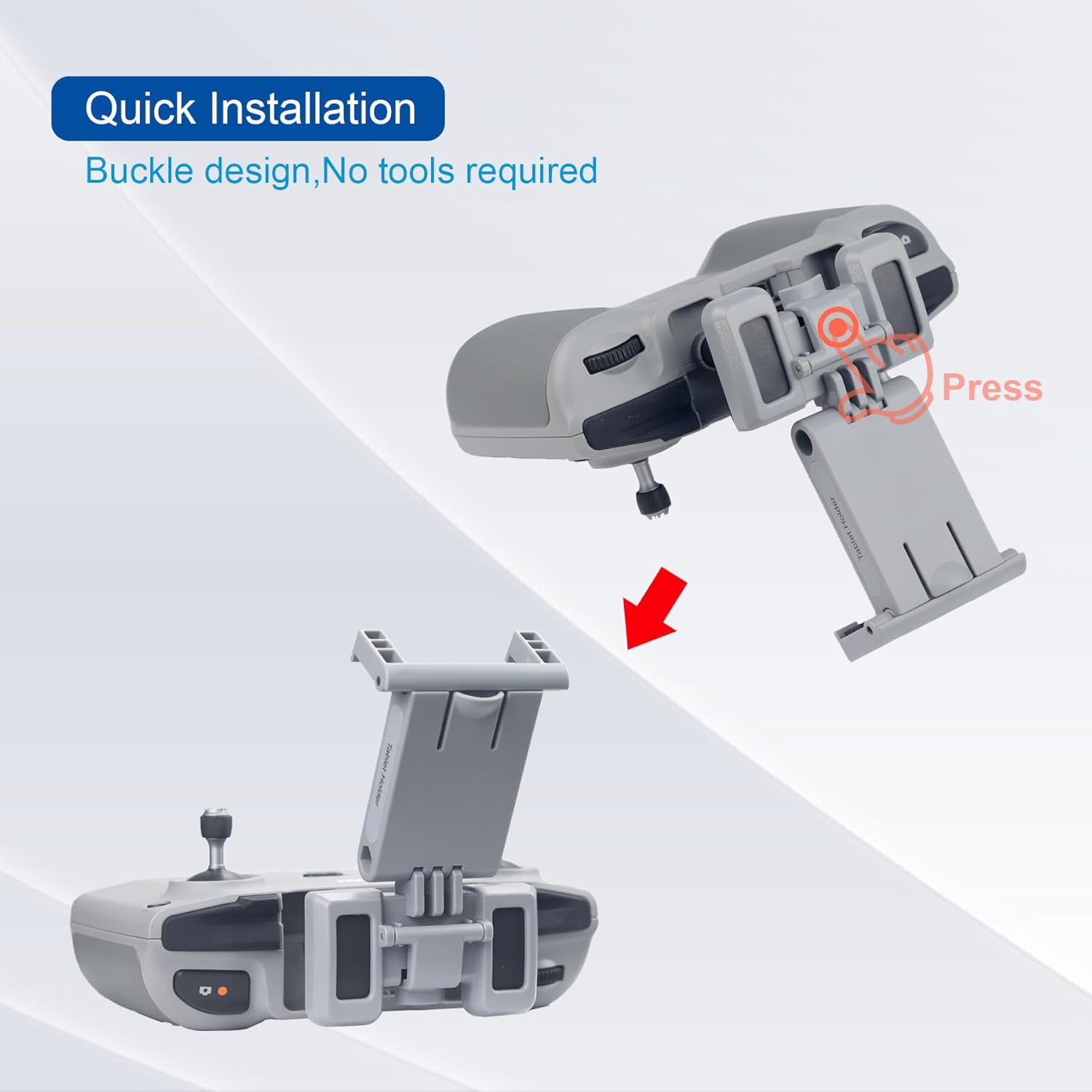 7.9-11 Inch RC-N3,N2,N1,N1C Tablet Holder Mount with RC Cable,Lanyard for DJI Air 3S/3/2S/2,Mini 4K/2 SE/5/4 Pro/3,Neo,Flip,Mavic 3 Remote Controller,RC-N Series Control Accessories(Grey)