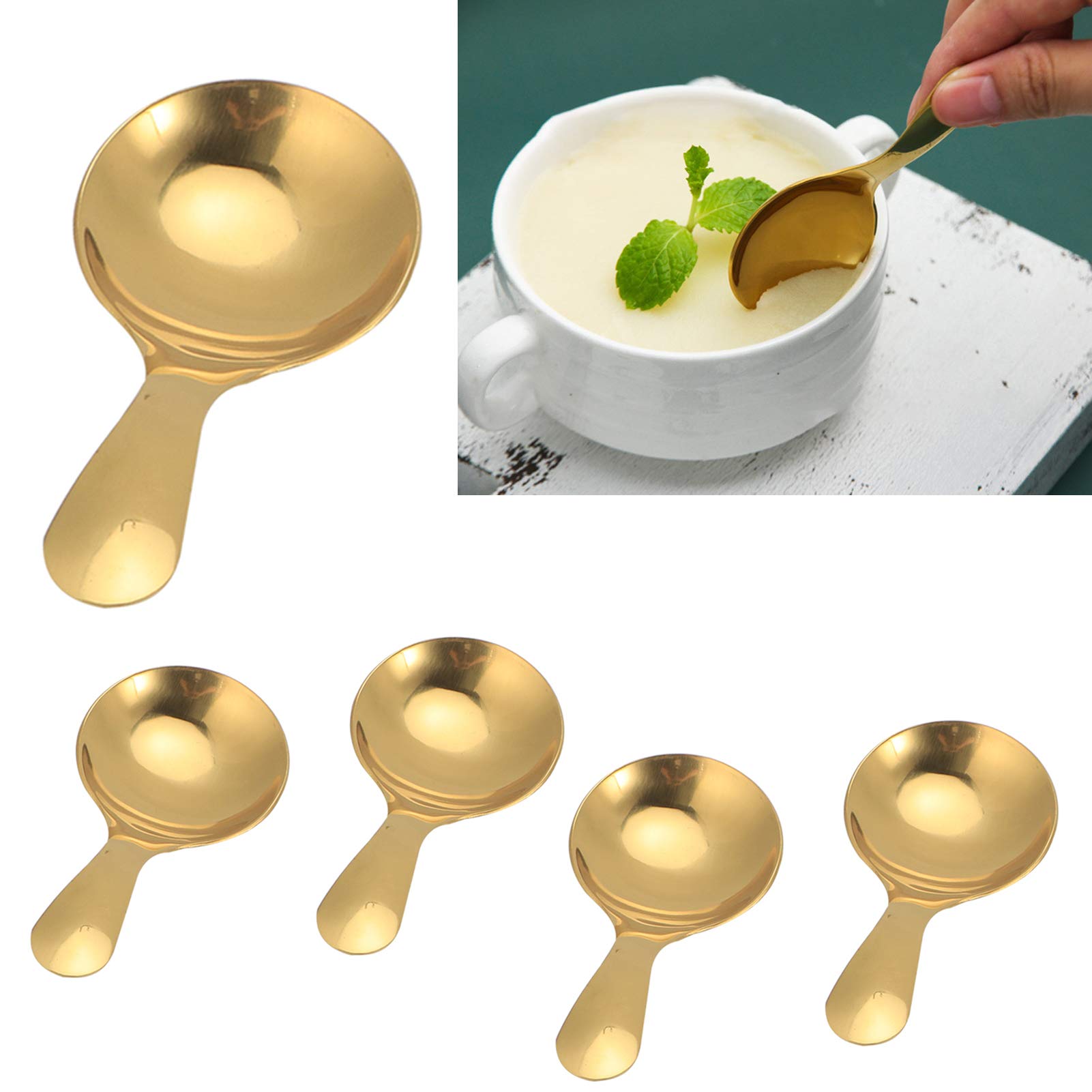 Cucchiai Cucchiaio Floreale Set Piccolo Cucchiaino Caffè Carino Gelato Dessert I