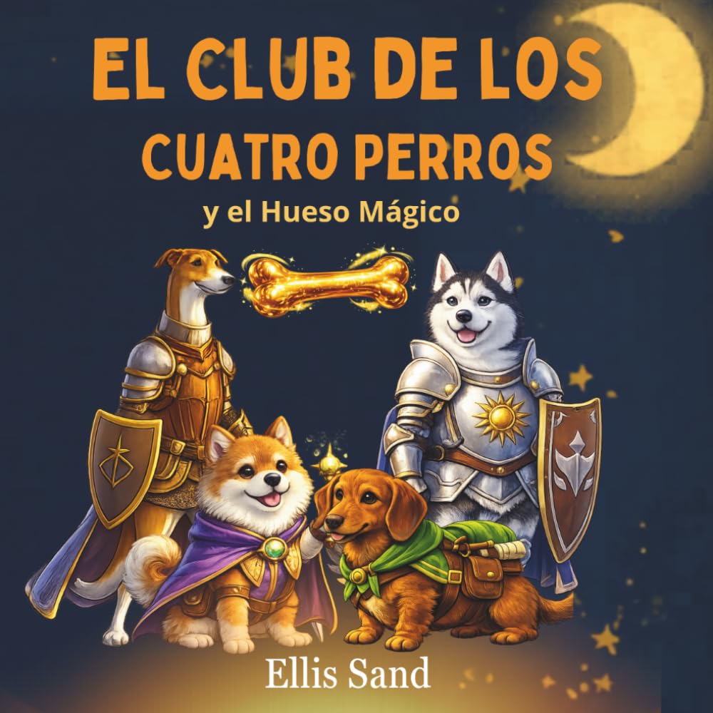 El Club de los Cuatro Perros y el Hueso Mágico: Cuento ilustrado de perros, magia y aventura para niños de 5 a 8 años