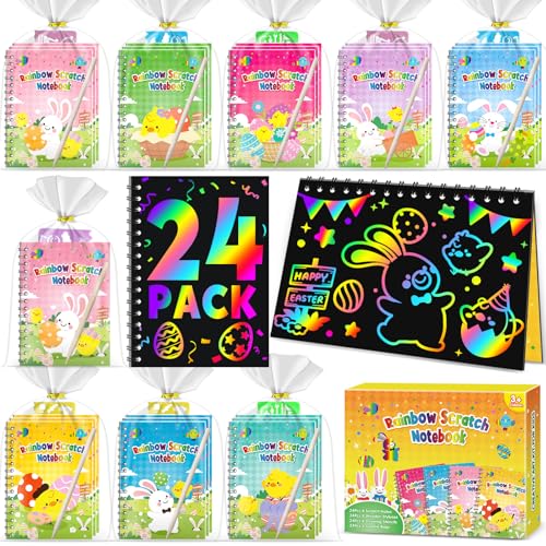 24 Pack Scratch Art Notebooks for Kids - Only $11.99 with Code