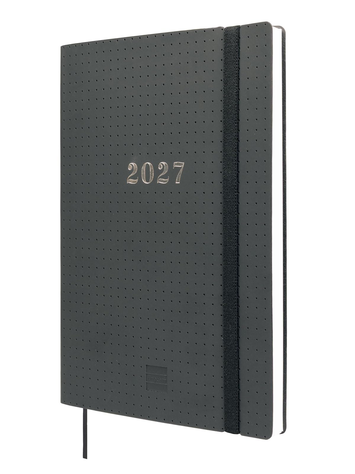 Finocam Dotted Weekly Planner 16-Month | Weekly View Horizontal Layout · September 2026 to December 2027 | Black · International - Week-to-view diary