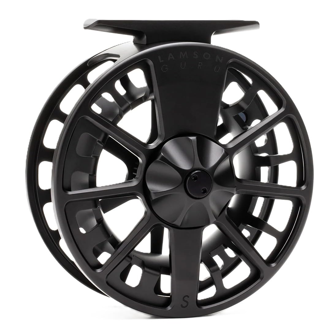LAMSON | Guru S-Series -3+ Fly Fishing Reel | All-Water | Large Arbor, Fully CNC Machined/Anodized, Lightweight Durability