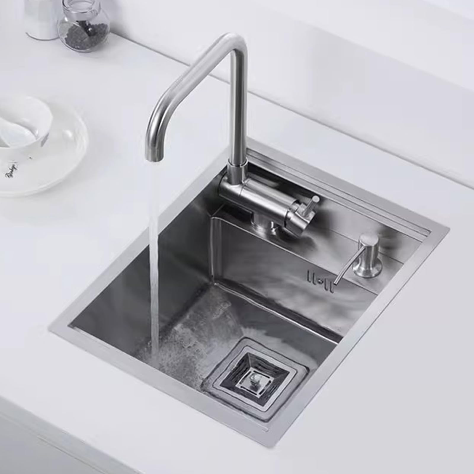 23-1/2 In. Drop-In / Topmount 16 Gauge Stainless Steel Single Bowl Kitchen Sink / Laundry & Utility Sink With 15mm Radius Corner Design - View #6