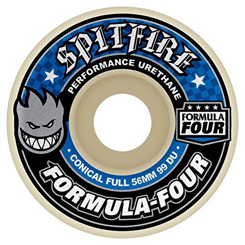 Spitfire Formula Four 99 Conical Full (Blue Print) Wheels-56 mm