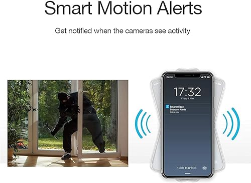 Miniatura 7 de Zmodo 1080p Paquete de 3 mini cámaras WiFi, audio bidireccional, monitor de bebé de video, negro con blanco, 3 unidades (paquete de 1)