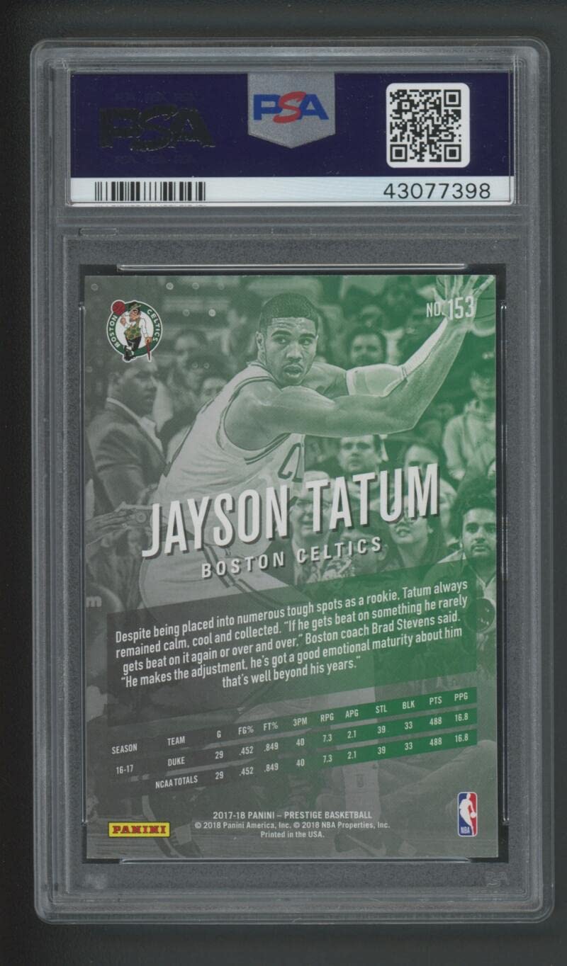 Amazon.com: 2017-18 Panini Prestige Jayson Tatum #153 Jason Tatum
