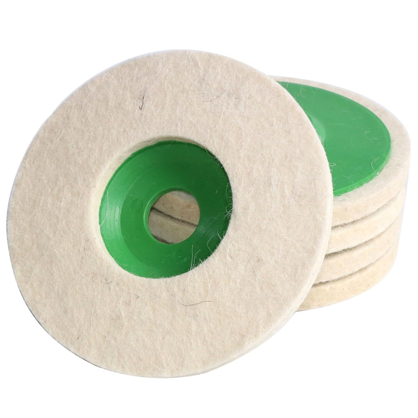 Tarcze Listkowe, Tarcze Polerskie 5-Calowa Tarcza Polerska Z Filcu Wełnianego 125 X 22 Mm Szlifierka Kątowa Nakładka Polerska Tarcza Listkowa/5Pcs