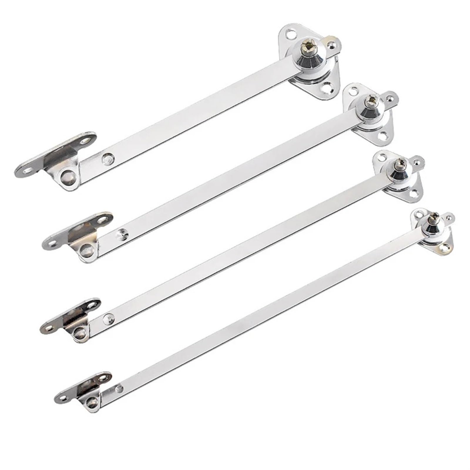 Bracket Drop Lid Supports Cabinet Cupboard Iron+Zinc Alloy Replacement Support Sliding Rail 2PCS Flap Stay Hinge Down(6inch)