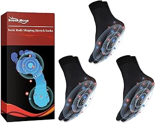 Yahbrra Tourmaline Ionic Body Shaping Stretch Socks, Rapid Detox Tourmaline Ionic Body Shaping Stretch Socks, Figure Shaping Stretch Socks, Tourmaline Therapy Socks Summer Socks Thin (Color : 3pair)