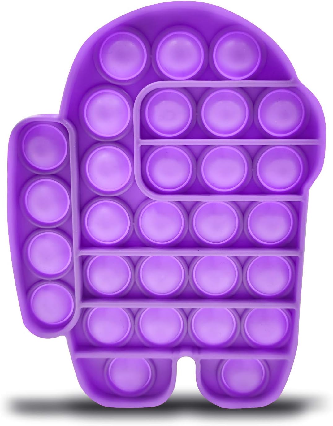 HALOFMEE Soft Silicone Push Bubble Pop Bubble Fidget Sensory Toy Poppet Fidget Toy Pop Fidget Bubble Popping Game (Purple)