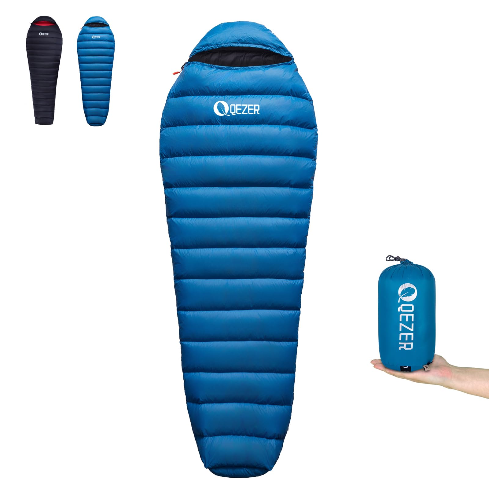 Down Sleeping Bag,650FP-RDS,Only 820 g, Lightweight Sleeping Bag, Small Pack Size for 3 Seasons, Camping, Trekking and Hiking-image-40