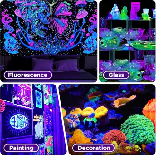 Image of UV Blacklight 150W 395nm 4-Pack for Halloween &Party