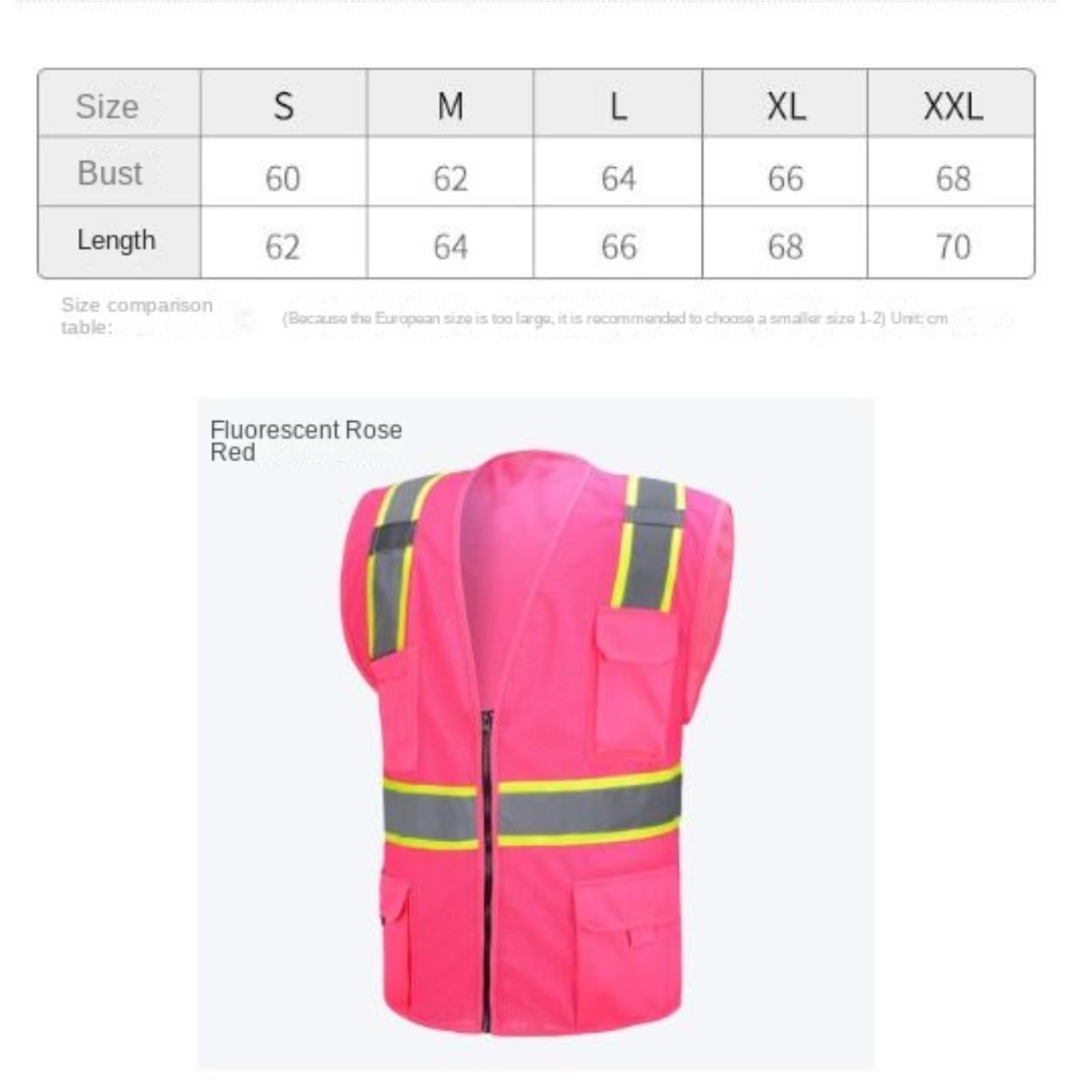 Gilet Réfléchissant Multi-poches For Travaux Extérieurs Et Circulation