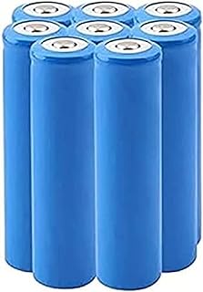 8 Pcs Battery 3.7 Ion Battery 5000mah Large Capacity ICR Battery Button Top Batteries for LED Flashlight Torch, Head Lamp,Doorbells,8 Pcs