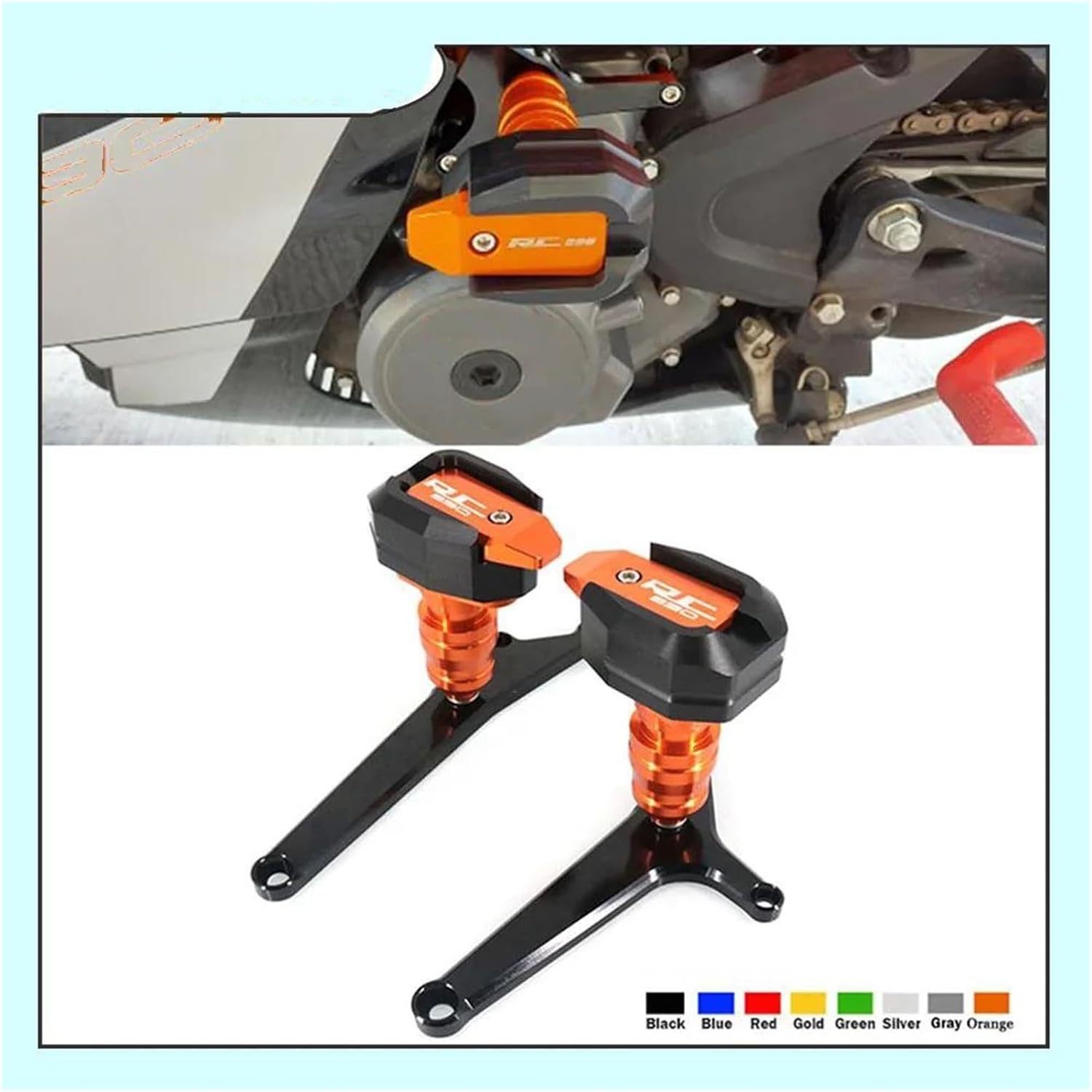 転倒保護スライダー Pour RC390 RC 390 2013-2020 モーターサイクル 転倒保護フレーム スライダー フェアリ