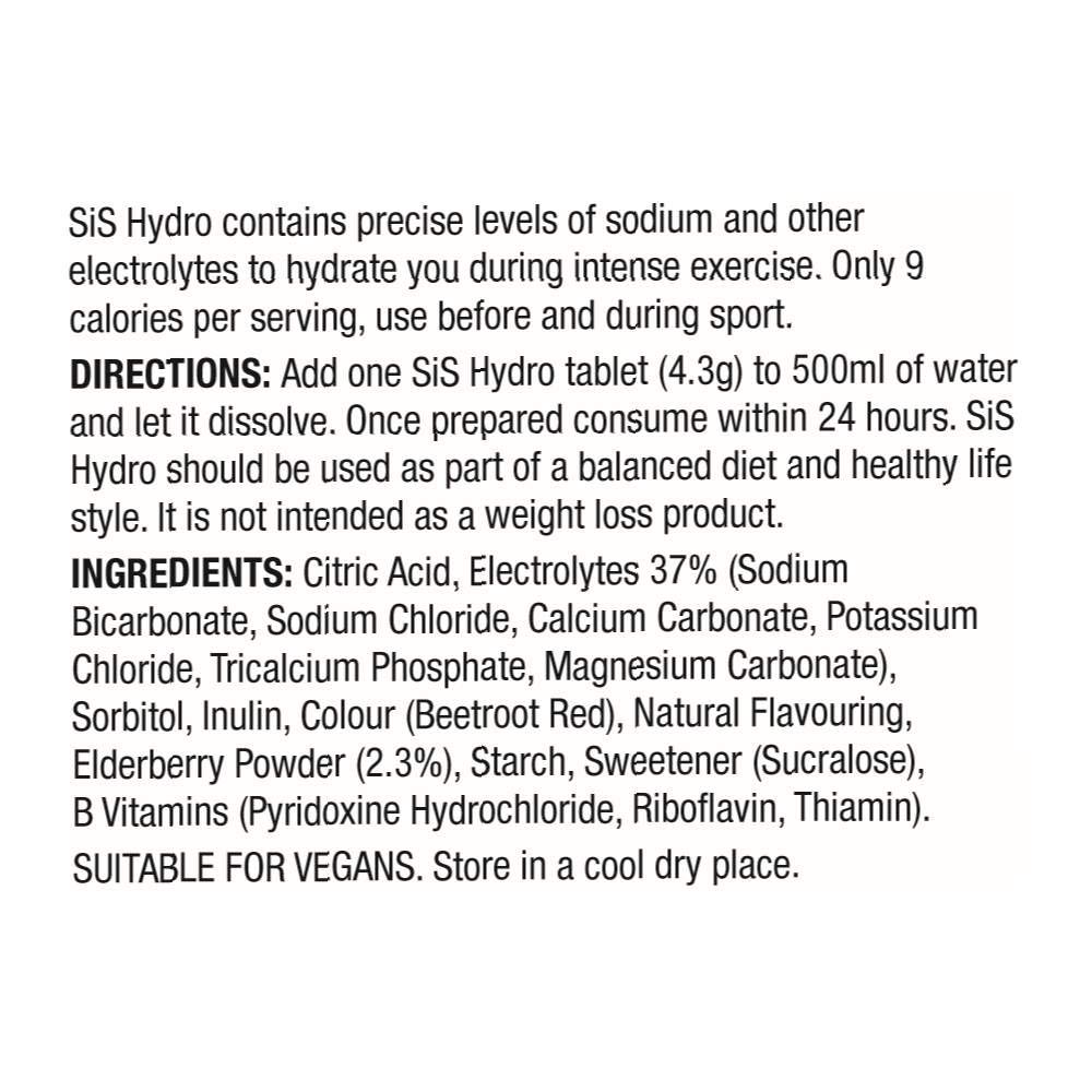SiS Go Hydro, Zero Sugar Effervescent Electrolyte Tablets, for improved