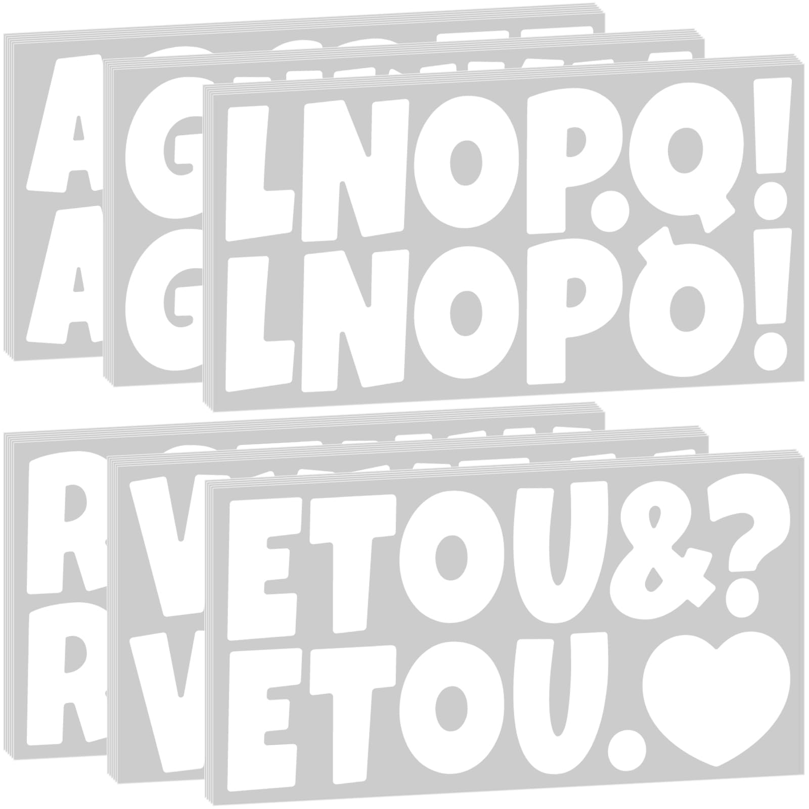 Autocollants lettres alphabet pour embellir un tableau d'affichage scolaire