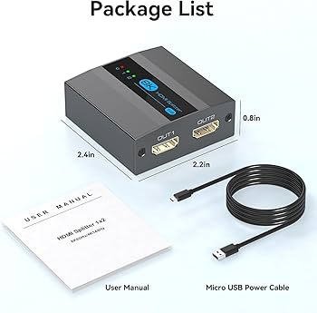 Amazon | 【8K 4K 144Hz】HDMI 分配器 1入力2出力 同時出力