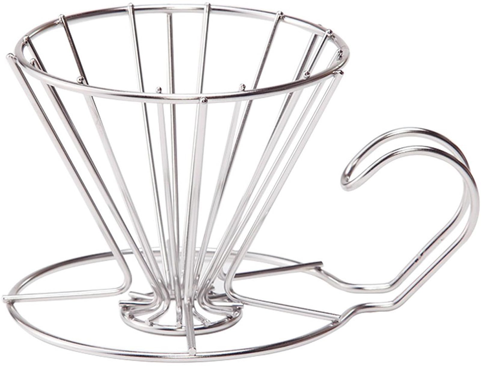 KOGU Coffee Tools Coffee Dripper [Made in Japan] Dishwasher Safe for 2-4 Cups, Compatible with Conical/Trapezoidal Filters, Good Gas Release, Easy to See Pouring Amount, Lightweight, Stainless Steel :