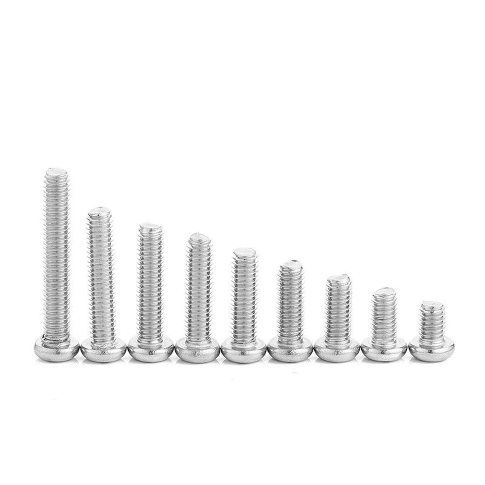 Viti autofilettanti, 20 viti a testa cilindrica a croce M5 M6, in acciaio inossidabile, viti per legno (16 mm, M6, 20 pezzi)