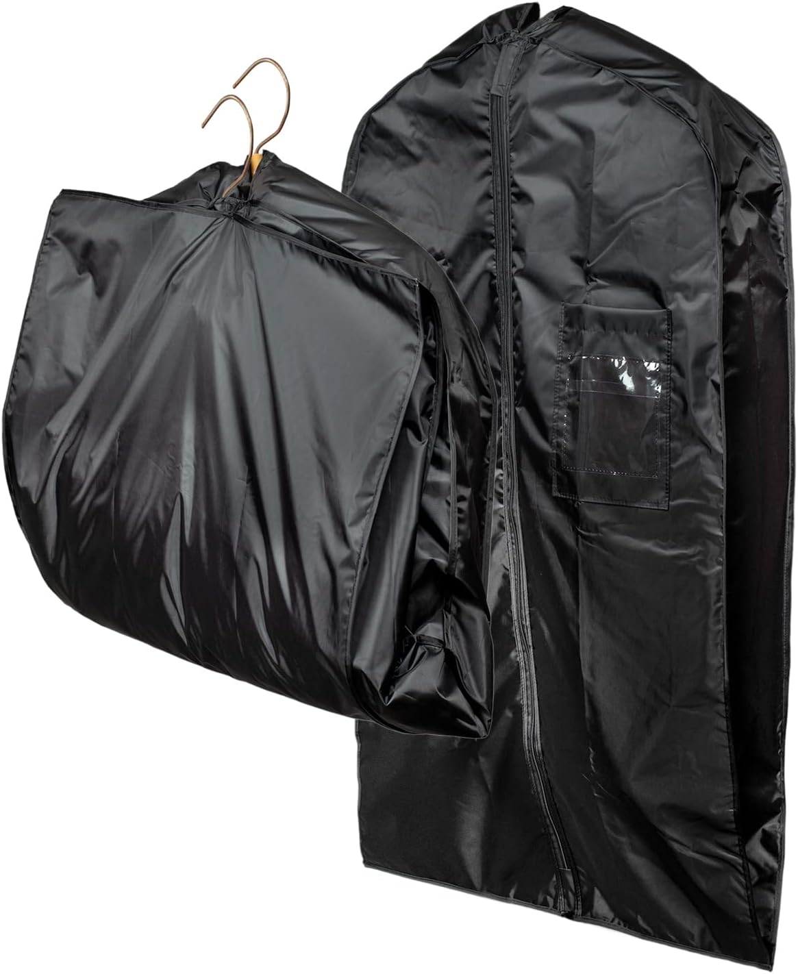 LPack Black 44in Nylon Gusseted Garment Bags for Hanging Clothes Multi