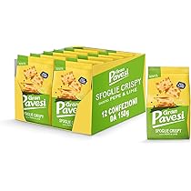 Gran Pavesi Cracker Le Sfoglie Crispy Gusto Lime e Pepe, Cotte al Forno, Snack Salato e Croccante, Senza Olio di Palma, 12 Confezioni da 150g