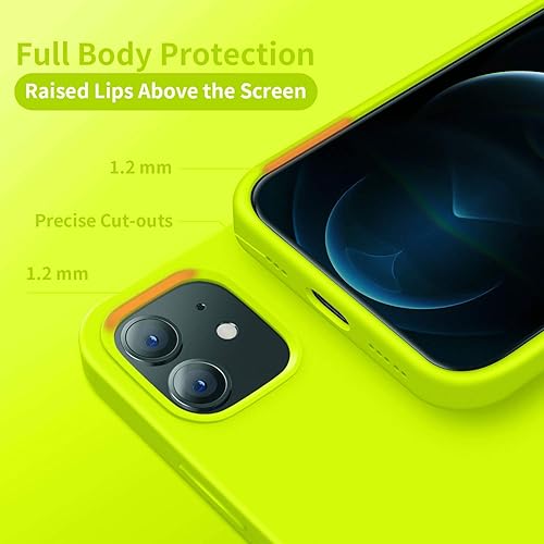 Miniatura 3 de Cordking Funda diseñada para iPhone 12 Case, diseñada para iPhone 12 Pro Case, funda de teléfono de silicona a prueba de golpes con forro de