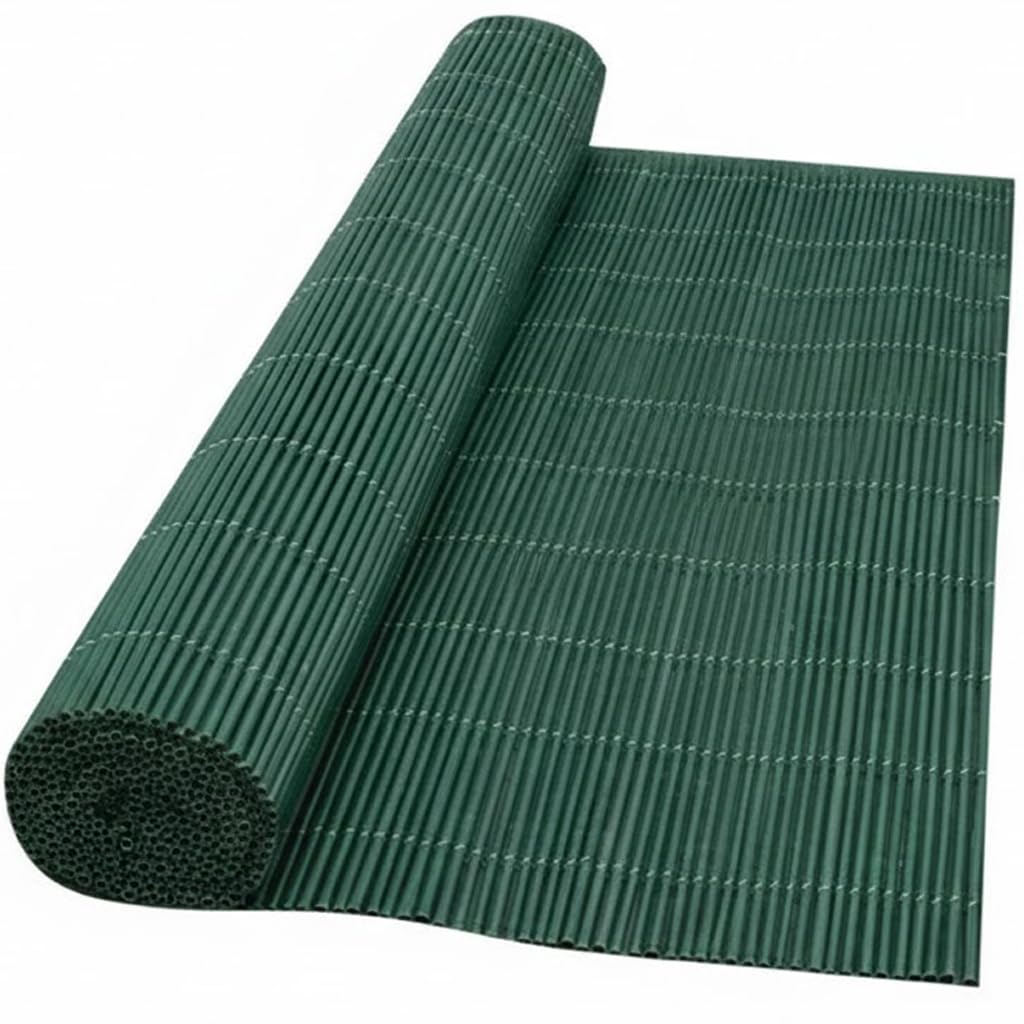 Suinga Mimbre Ocultación Verde 1,5x3 m | Cerramiento Mimbre Artificial Terraza Jardin PP+PE | Valla Decorativa Ocultación 90%
