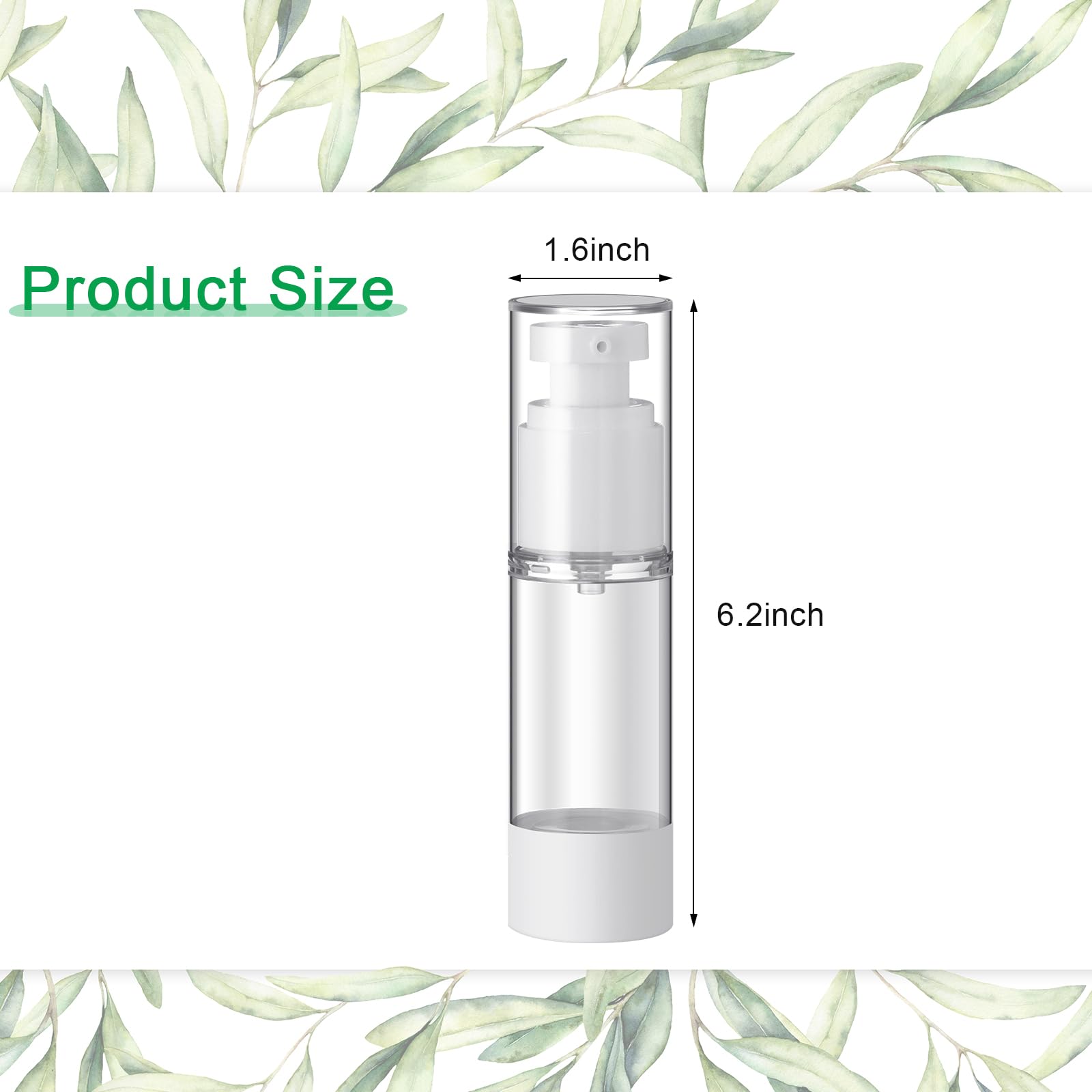 Sabary 60-Piece Refillable Cosmetic Travel Bottles, Plastic Toiletry Containers