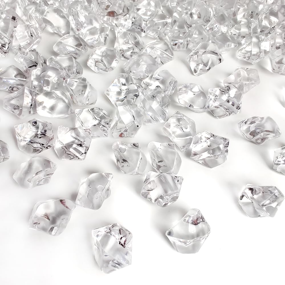 Amazon.co.jp: フェイクアイスキューブ 1000個 クリア アクリル