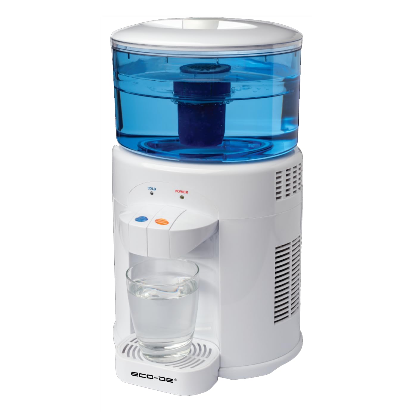 ECODE® Distributeur d'Eau Froide et Naturelle, Eau Fraîche, Tempérée, Carafe Filtrante Electrique, 2,8L, Réduit PFAS, Calcaire, Chlore, Métaux Filtre Multicouche, Eau Filtrée Avec Grand Goût et Pureté