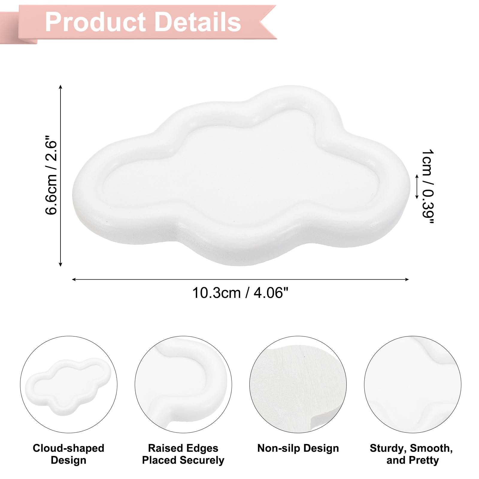 PATIKIL Cloud Plateau à Bijoux Pour Femme - Joli Plateau Pour Bonbons