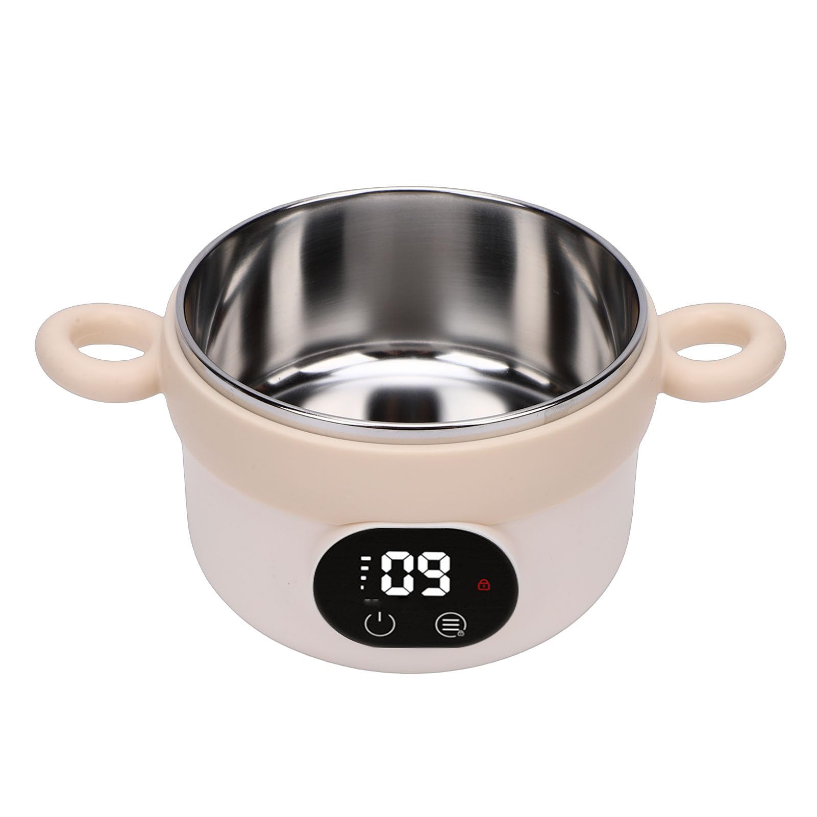 Eacam Bol Chauffant électrique pour Aliments pour Bébés, Chauffe-plats, Bol D'alimentation Nourrissons, Contrôle Intelligent de la Température, Température Constante, Cha (Lait Abricot)