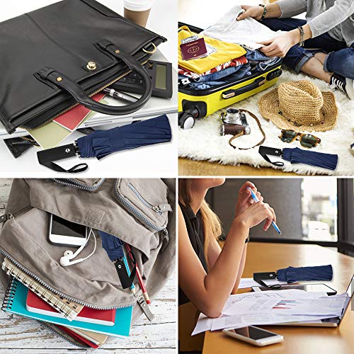 KKmoon 12 Costelas Guarda-chuva dobrável à prova de vento para viagem Guarda-chuva de golfe Canopy c