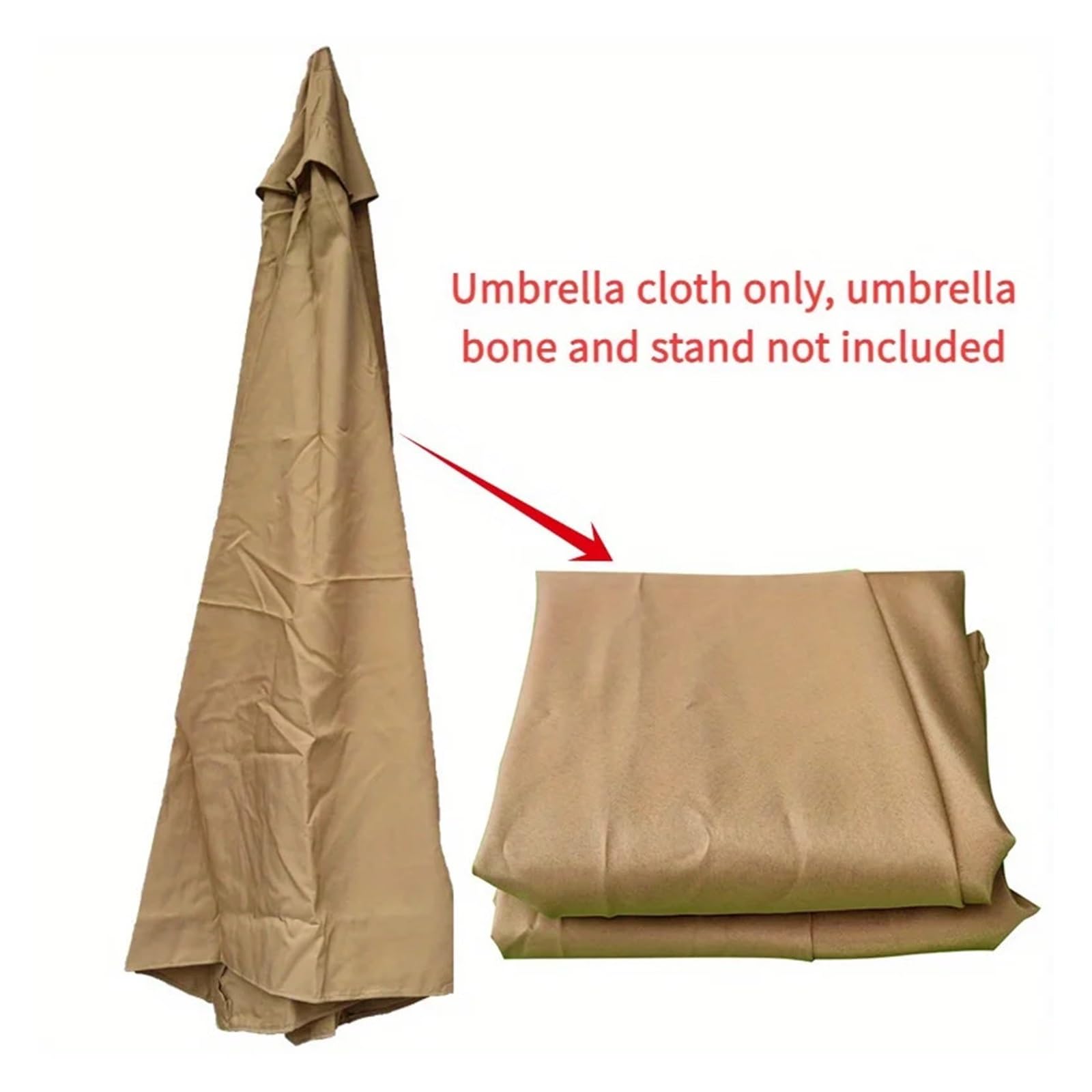 1 szt. Materiał na parasol zewnętrzny Wymienna tkanina (wspornik żeberkowy nie wchodzi w skład zestawu) Tkanina ogrodowy(Black,2M 6 Ribs)